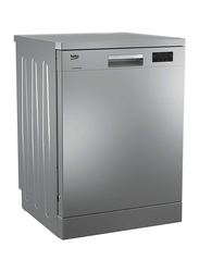 Beko 14 Place Setting 6 Programs Dishwasher, DFN16421S, Silver