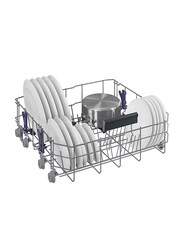 Beko 15 Place Setting 8 Programs Dishwasher, DFN28420S, Silver