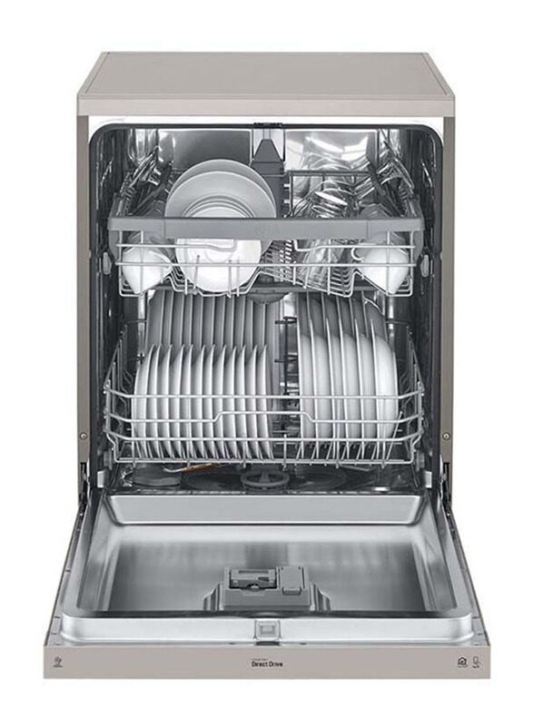 LG Quad Wash 14 Place Settings Dishwasher, 1600W, DFB512FP, Grey