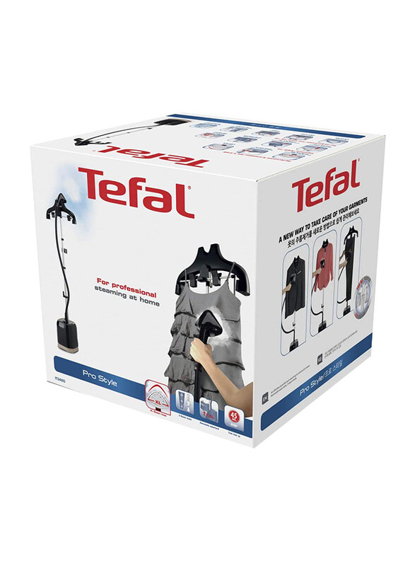 

Tefal Pro Style Garment Steamer, 1700W, IT3420M0, Black/Gold