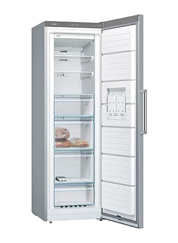 Bosch 255L Double Door Frost Free Serie 4 Free-Standing Refrigerator, GSN36VL3PG, Grey