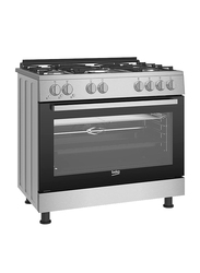 Beko 5-Burner Cooking Range, GGR15125FXNS, Silver/Black