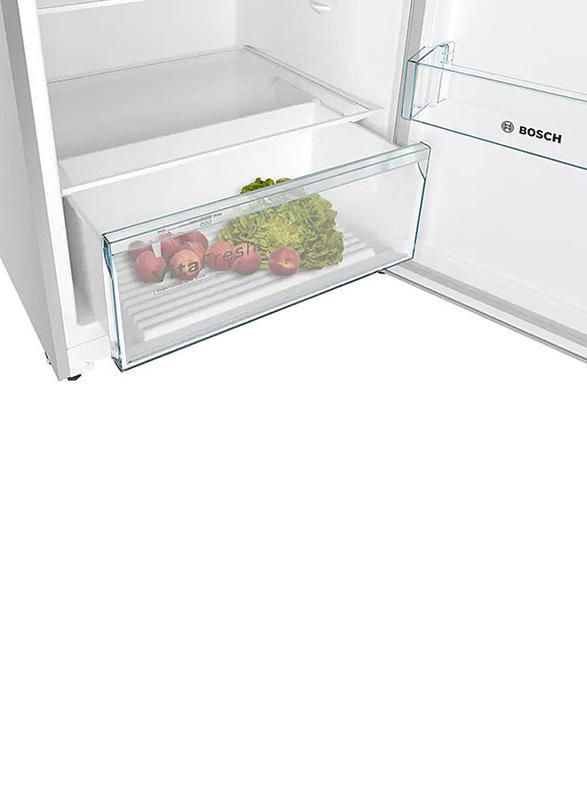 Bosch 485L Double Door Frost Free Free-Standing Refrigerator with Freezer At Top, KDN55NL20M, Grey