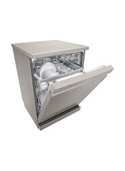 LG 14 Place Settings Free Standing Dishwasher, 1600W, DFB512FP, Silver