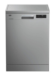 Beko 15 Place Setting 8 Programs Dishwasher, DFN28420S, Silver