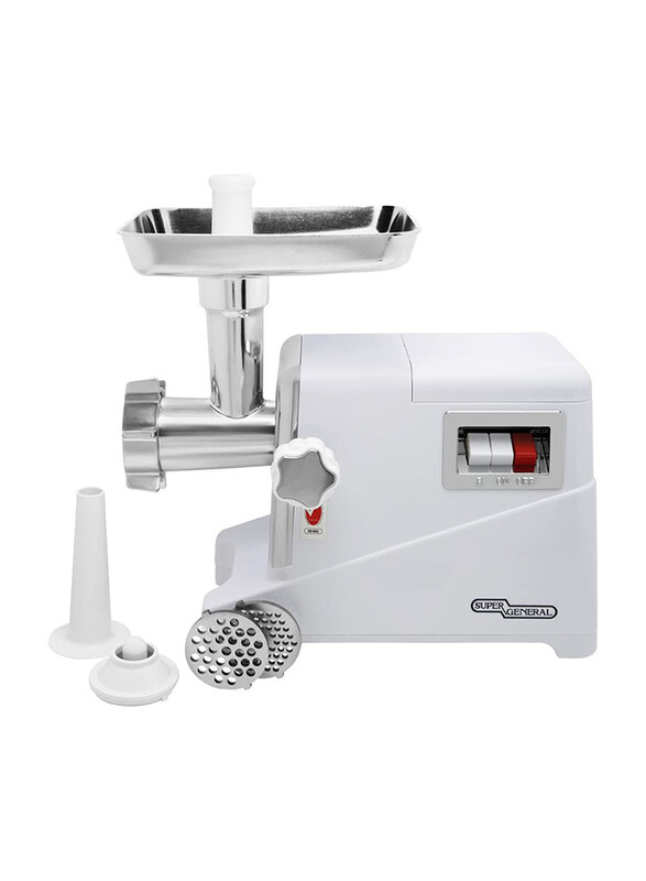 

Super General 3-in-1 Electric Meat Grinder, 1400W, Sgmg-86-y, White