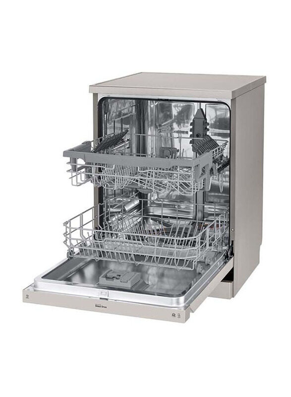 LG Quad Wash 14 Place Settings Dishwasher, 1600W, DFB512FP, Grey