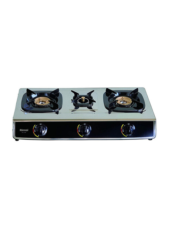 

Rinnai 3 Burner Gas Stove, RV-310RI, Silver