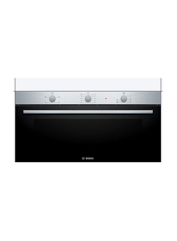 Bosch 85L Electric Built-in Stainless Steel Oven, VBC011BR0M, Black/Silver