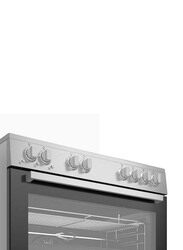 Beko Freestanding 5 Burner Gas Cooker with Grill Oven and Fan, GGR15125FXNS, Inox Grey