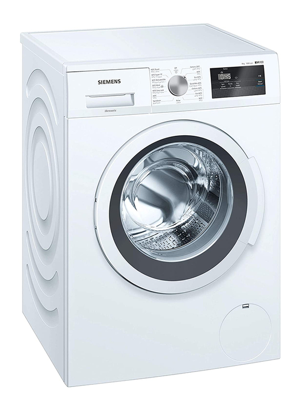 Siemens 8 Kg 1000 RPM Front Load Washing Machine, WM10J180GC, White