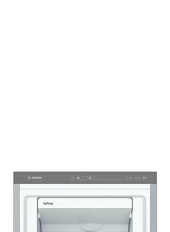 Bosch 255L Double Door Frost Free Serie 4 Free-Standing Refrigerator, GSN36VL3PG, Grey