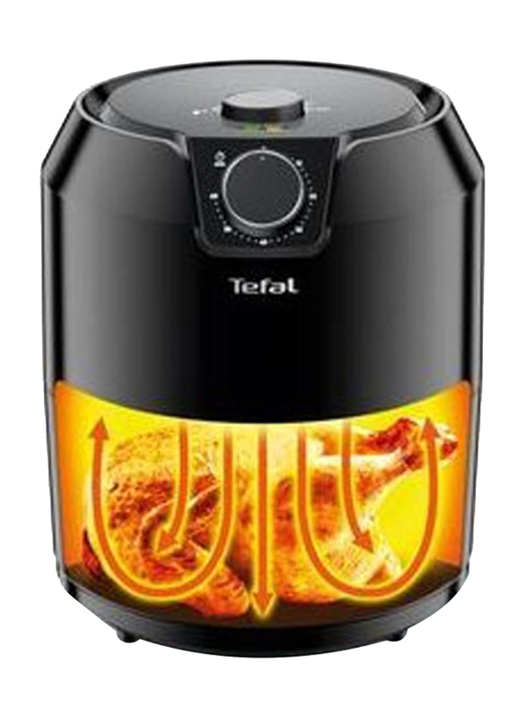 Tefal 4.2L Easy Fry Classique Plastic Oil-Less Large Air Fryer, EY201827, Black