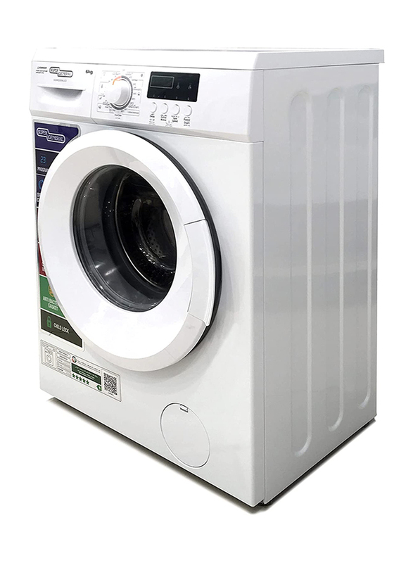 Super General 6Kg Front Load LED Display Washer Dryer, SGW6200NLED, White