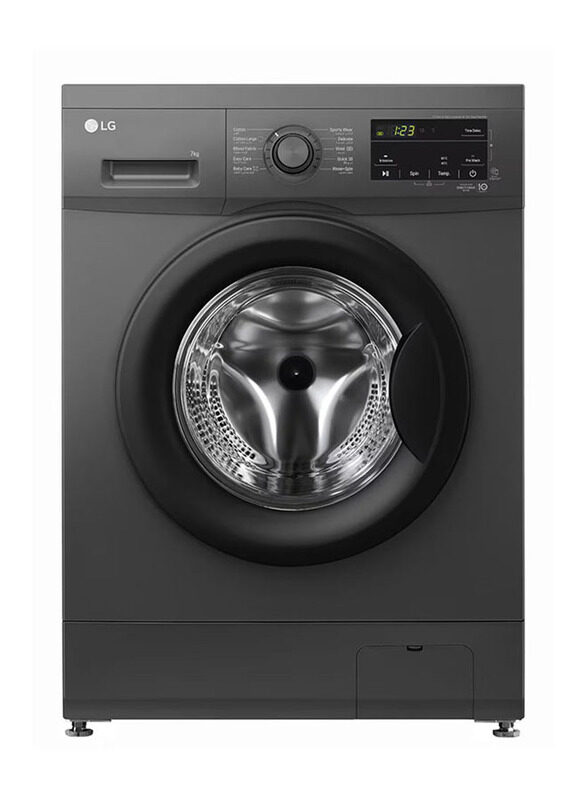 

LG 7Kg Front Load Washing Machine, F2J3HYL6J, Black