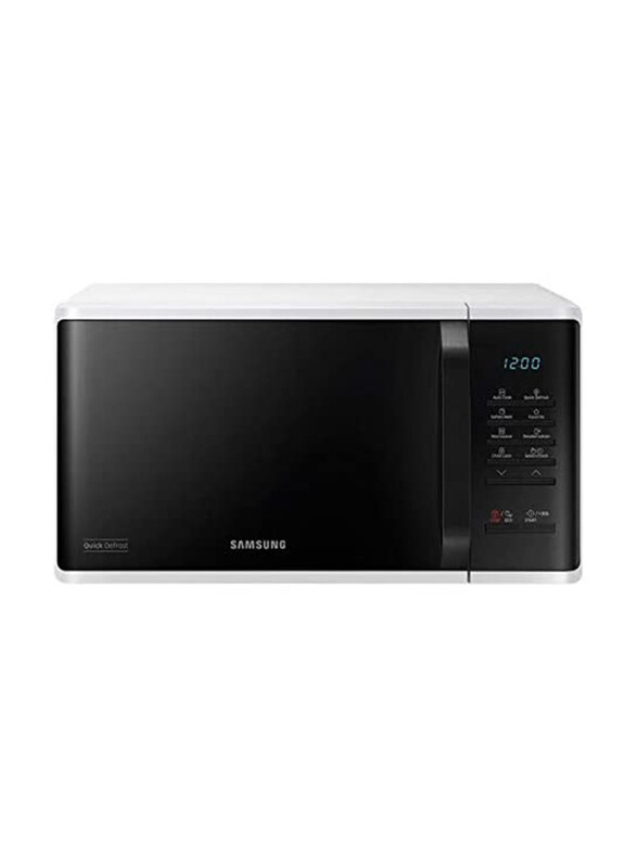 

Samsung 23L Microwave Oven, 1150W, MS23K3513AW/SG, White/Black