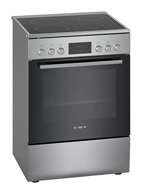 

Bosch 66L 4 Zones Electric Free-Standing Stainless Steel Cooker, HKQ38A150M, Black/Silver