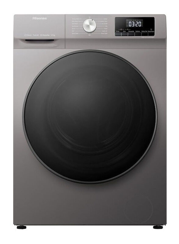 

Hisense 12Kg Front Load Washing Machine, WFQA1214EVJMT, Titanium Gray