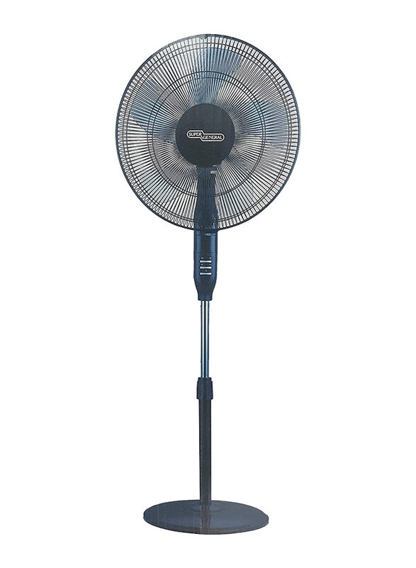 

Super General Pedestal Fan with Remote, 16-inch, SGSF 48MR, Black