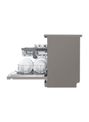LG QuadWash 14 Place Settings Freestanding Dishwasher, DFB512FP, Silver
