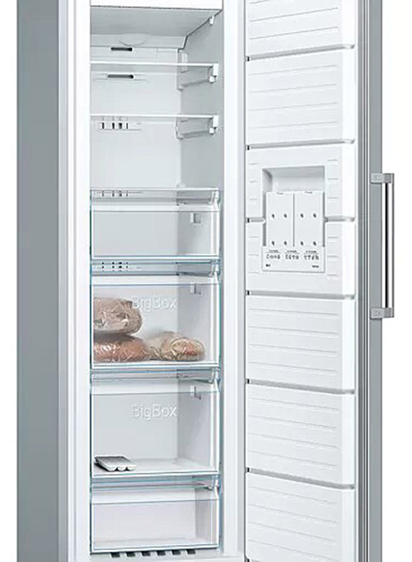 Bosch 255L Double Door Frost Free Serie 4 Free-Standing Refrigerator, GSN36VL3PG, Grey