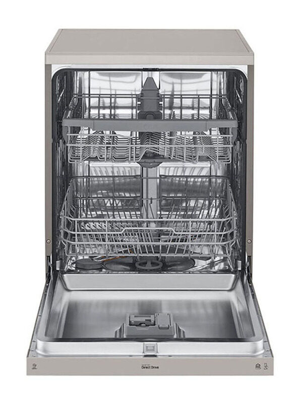 LG 14 Place Settings Free Standing Dishwasher, 1600W, DFB512FP, Silver