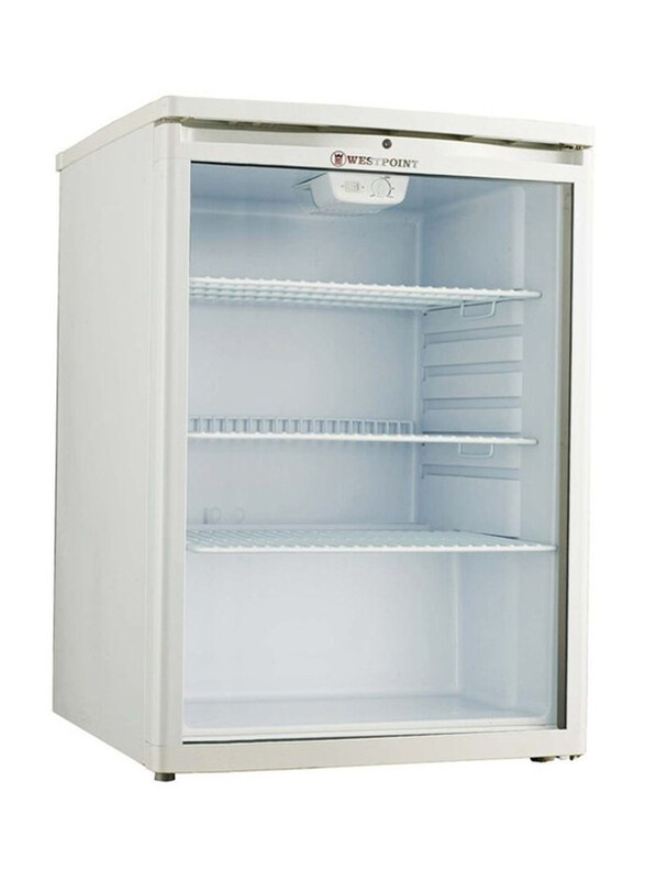 

Westpoint 150L Upright Showcase Refrigerator, WPKN-1519ER, White