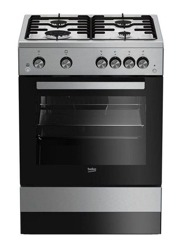 

Beko Freestanding 4 Burner Gas Cooker, FSGT61121DXL, Black