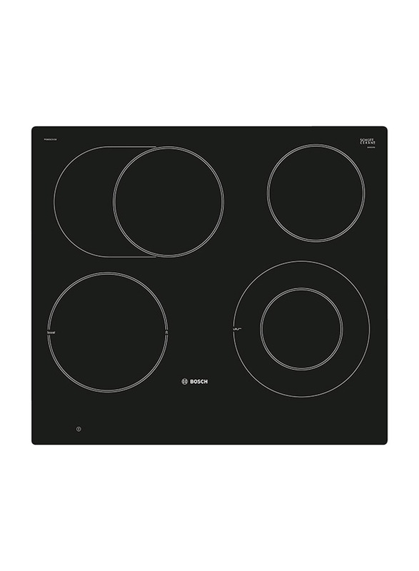 Bosch Serie 8 Electric Hob, Flush Mount, 60cm, PKN601DV1M, Black