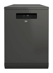 Beko 15 Place Settings Freestanding Dishwasher, DFN39533G, Grey