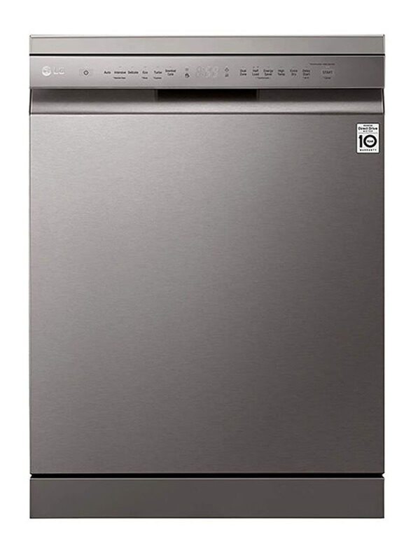 LG 14 Place Settings Free Standing Dishwasher, DFB512FP, Platinum Silver
