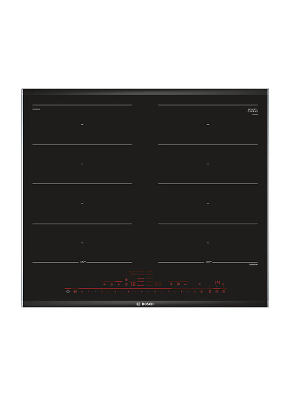 Bosch Serie 8 Induction Hob, Surface Mount with Frame, 60cm, PXX675DV1E, Black