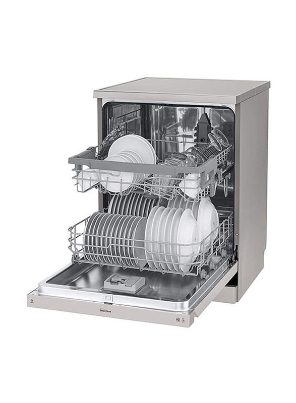 LG 14 Place Settings Free Standing Dishwasher, DFB512FP, Platinum Silver