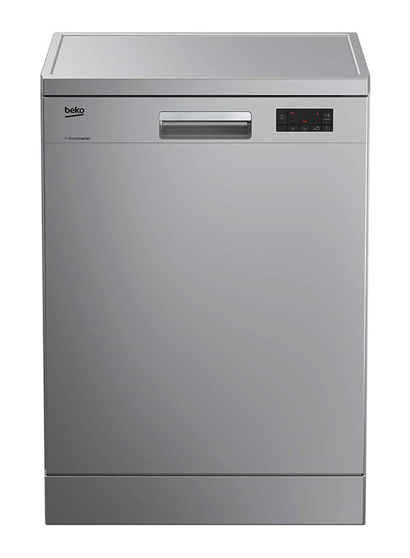 Beko 14 Place Setting 6 Programs Dishwasher, DFN16421S, Silver