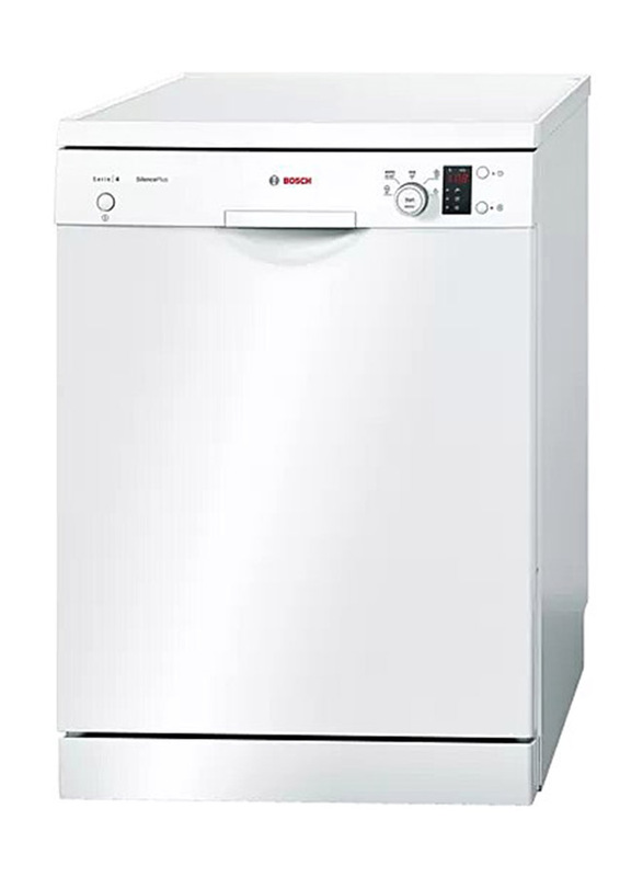 

Bosch Series 4 12 Place Settings Free Standing Dishwasher, 11.1 Liter, 5 Programs, SMS50E92GC, White