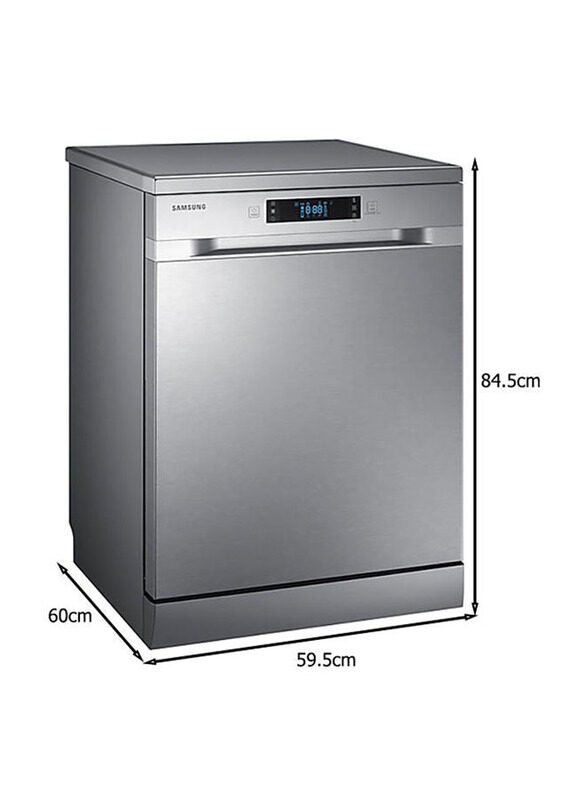 Samsung 13 Place Settings Free Standing Dishwasher, 1800W, DW60M6040FS, Silver
