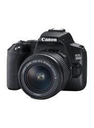 Canon EOS 250D DSLR Camera with EFS 18-55 DC III Lens Kit, 24.1 MP, Black