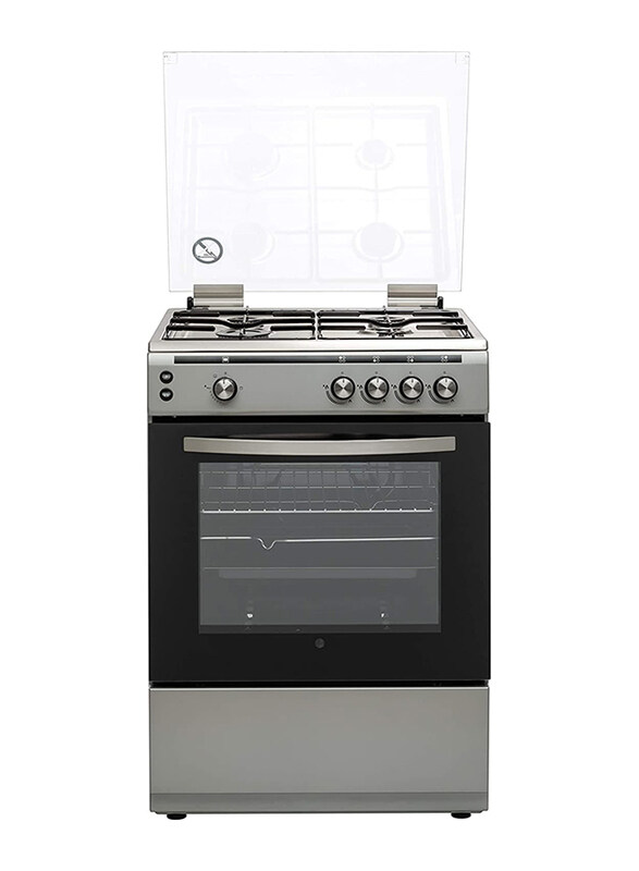 

Hoover 4-Burner Full Gas Cooker, FGC6060-S1V, Silver