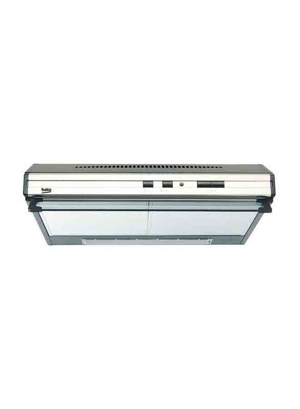 Beko 60cm Built-in Stainless Steel Cooker Hood, 28W, CFB6433XH, Silver