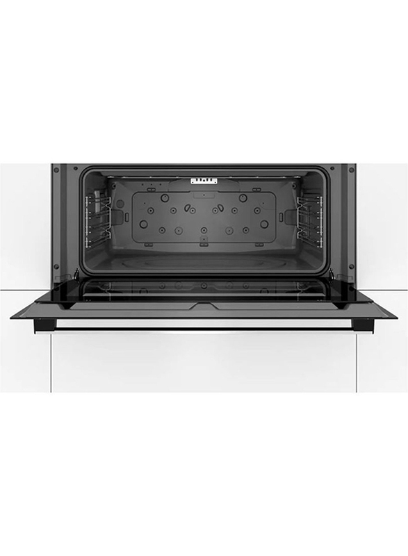 Bosch 85L Electric Built-in Stainless Steel Oven, VBC011BR0M, Black/Silver