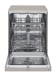 LG QuadWash 14 Place Settings Freestanding Dishwasher, DFB512FP, Silver