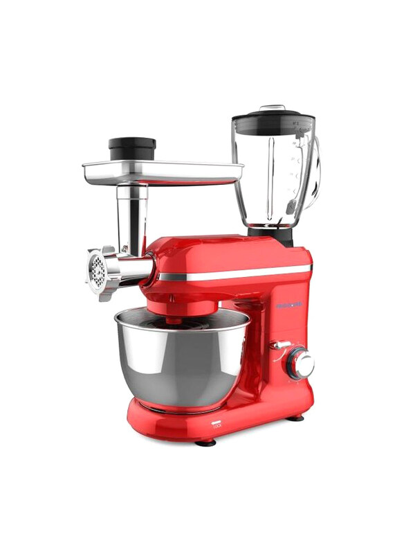 

Frigidaire Stand Mixer with Blender Meat Grinder, 1000W, FD5126, Red