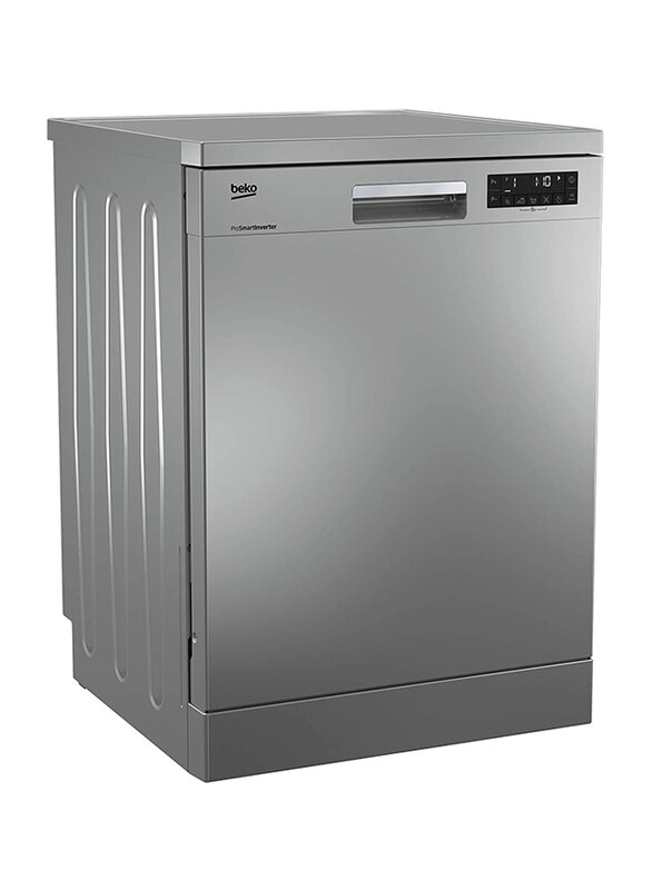 Beko 15 Place Setting 8 Programs Dishwasher, DFN28420S, Silver