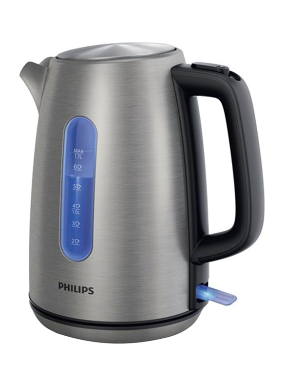 

Philips 1.7L Stainless Steel Electric Kettle, 2200W, HD935712, Silver/Black