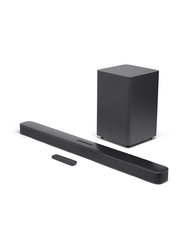 JBL Bar 2.1 Channel Wireless Bluetooth Sound Bar with Wireless Subwoofer, BAR21DBBLKUK, Black