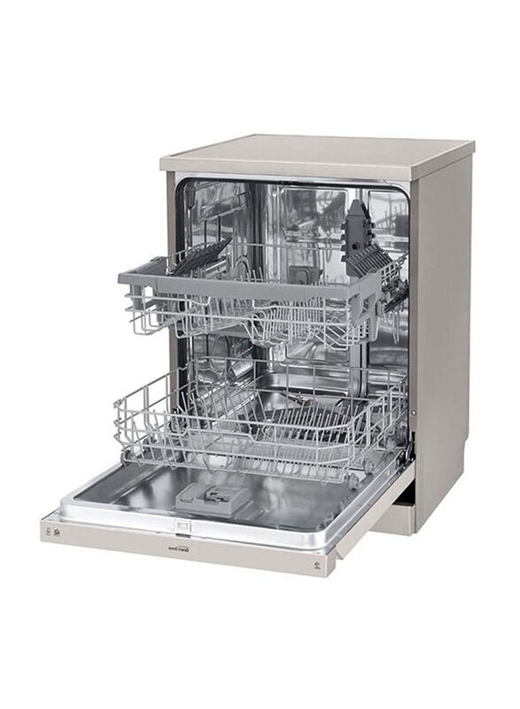 LG 14 Place Settings Free Standing Dishwasher, 1600W, DFB512FP, Silver