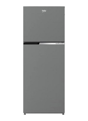 Beko 409L Double Door Upright Freezer, RDNT401XS, Brushed Silver