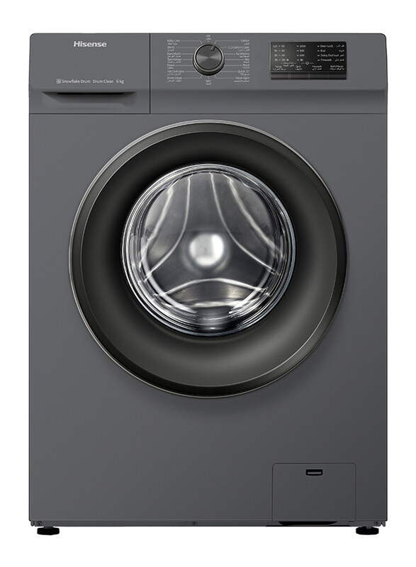

Hisense 6 Kg 1000 RPM Front Load Washing Machine, 220W, WFVC6010T, Multicolour