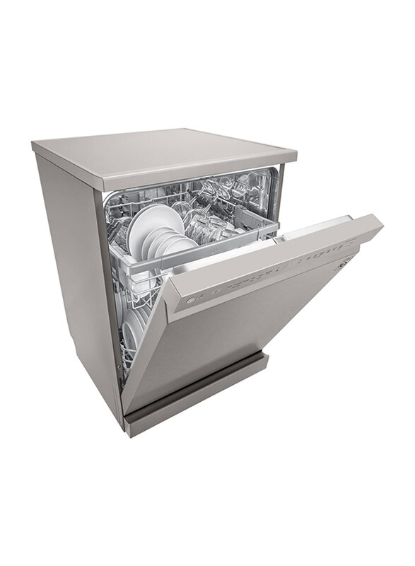 LG QuadWash 14 Place Settings Freestanding Dishwasher, DFB512FP, Silver
