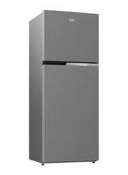 Beko 409L Double Door Upright Freezer, RDNT401XS, Brushed Silver